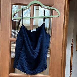 Babaton - L- Navy Satin Cami